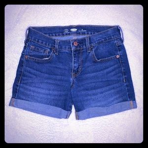 old navy blue jean shorts